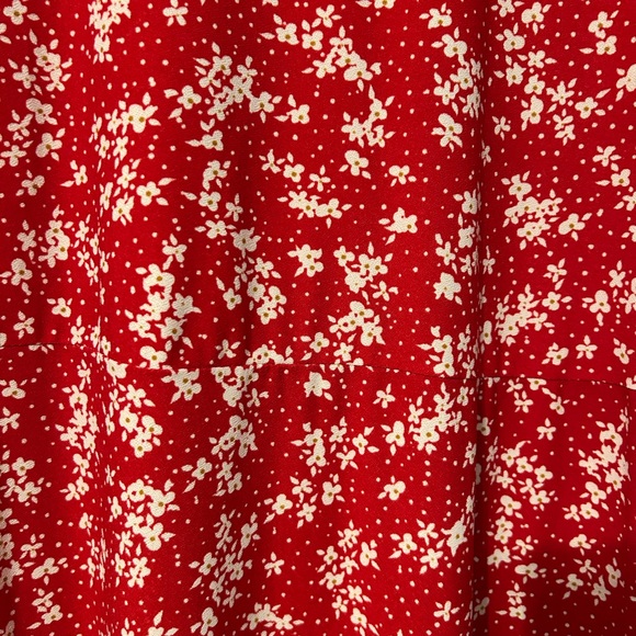 Red Floral Maxi Dress - Picture 2 of 2